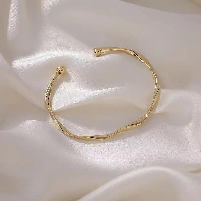 Twisted Metal Cuff Bracelet Girls Accessories