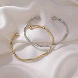 Twisted Metal Cuff Bracelet Girls Accessories