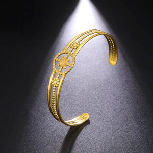 Adjustable Stainless Steel Roman Column Bangle
