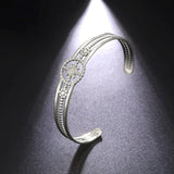 Adjustable Stainless Steel Roman Column Bangle