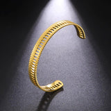 Adjustable Stainless Steel Roman Column Bangle