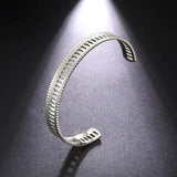 Adjustable Stainless Steel Roman Column Bangle