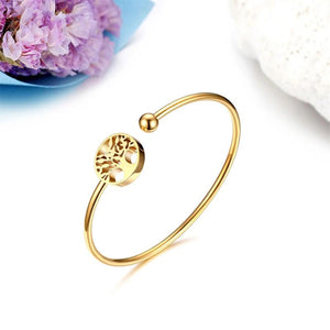 Life Tree Jewelry Women's Silver Cuff Bracelet Gift