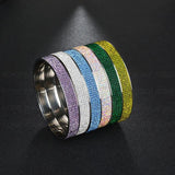 UZone Charm Bracelet 5 Rows Zircon Bangle For Bride Wedding Gift
