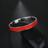 UZone Charm Bracelet 5 Rows Zircon Bangle For Bride Wedding Gift