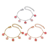 Girls Flower Charms Bracelets Small and Sweet Lovely All-Match