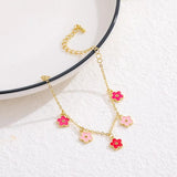 Girls Flower Charms Bracelets Small and Sweet Lovely All-Match