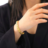 Skyrim Stainless Steel Daisy Cuff Bracelet Women Adjustable Bangle