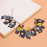 Demon Slayer Metal Enamel Cartoon Bracelet