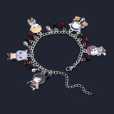 Demon Slayer Metal Enamel Cartoon Bracelet