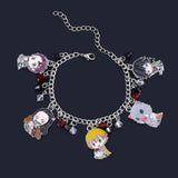 Demon Slayer Metal Enamel Cartoon Bracelet
