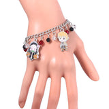 Demon Slayer Metal Enamel Cartoon Bracelet