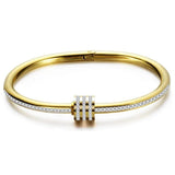 Stainless Steel Gemstone Charms Bracelet for Women