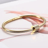 Stainless Steel Gemstone Charms Bracelet for Women