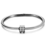 Stainless Steel Gemstone Charms Bracelet for Women
