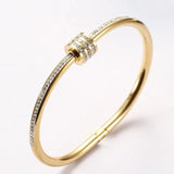 Stainless Steel Gemstone Charms Bracelet for Women