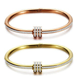 Stainless Steel Gemstone Charms Bracelet for Women