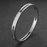 CZ Crystal Bracelet Set for Women - Hollow Cuff Bangle Jewelry