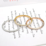 Stainless Steel Crystal Bracelets 4 Rows Geometry Bangle