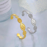 Skyrim Bohemian Sun Cuff Bracelet Stainless Steel Bangle