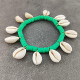 Bohemian Sea Shell Bracelet Anklet Hand Heishi Beaded Pulseira DIY Beach Jewelry