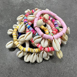 Bohemian Sea Shell Bracelet Anklet Hand Heishi Beaded Pulseira DIY Beach Jewelry