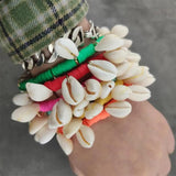 Bohemian Sea Shell Bracelet Anklet Hand Heishi Beaded Pulseira DIY Beach Jewelry