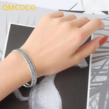 Vintage Leaves Pattern Adjustable Bracelet for Women