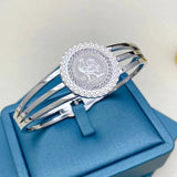 316L Stainless Steel Rooster Image Bracelet for Women