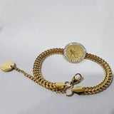 316L Stainless Steel Rooster Image Bracelet for Women