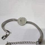 316L Stainless Steel Rooster Image Bracelet for Women
