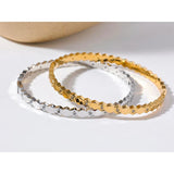 18K Plated Stainless Steel Bracelet Bangle Zircon Charm Jewelry