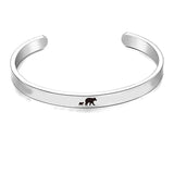 Mama Bear Bracelet Stainless Steel Adjustable Cuff