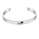 Mama Bear Bracelet Stainless Steel Adjustable Cuff