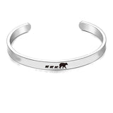 Mama Bear Bracelet Stainless Steel Adjustable Cuff
