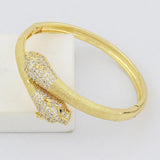 Animal Statement Cuff Bracelet Bangle with Zirconia