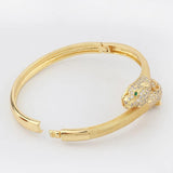 Animal Statement Cuff Bracelet Bangle with Zirconia