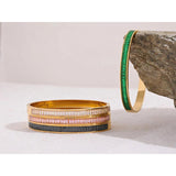 Waterproof CZ Stainless Steel Bracelet for Women