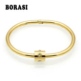 Stainless Steel Crystal Bracelets & Bangles for Women
