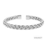 Vintage Stainless Steel Cable Wire Bracelet Bangle