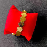 Turkish Coin Bracelet Gold-plated Metal Bead African Wedding Gift