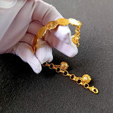 Turkish Coin Bracelet Gold-plated Metal Bead African Wedding Gift