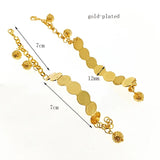 Turkish Coin Bracelet Gold-plated Metal Bead African Wedding Gift