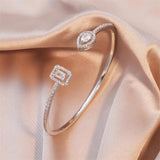 CZ Adjustable Open Bracelet for Women