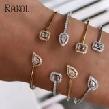 CZ Adjustable Open Bracelet for Women