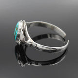 Vintage Inlay Green Stone Bracelet for Women