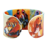 Basset Hound Bangle Bracelet Animal Jewelry Dog Lover Souvenir