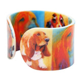 Basset Hound Bangle Bracelet Animal Jewelry Dog Lover Souvenir