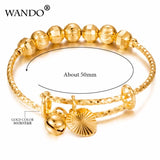 2pcs Dubai Bangles For Baby/Kids Ethiopian Bracelet Bangle