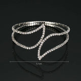 Lady Women Bracelet Silver Charm Crystal Rhinestone Special Bangle Gift #B056